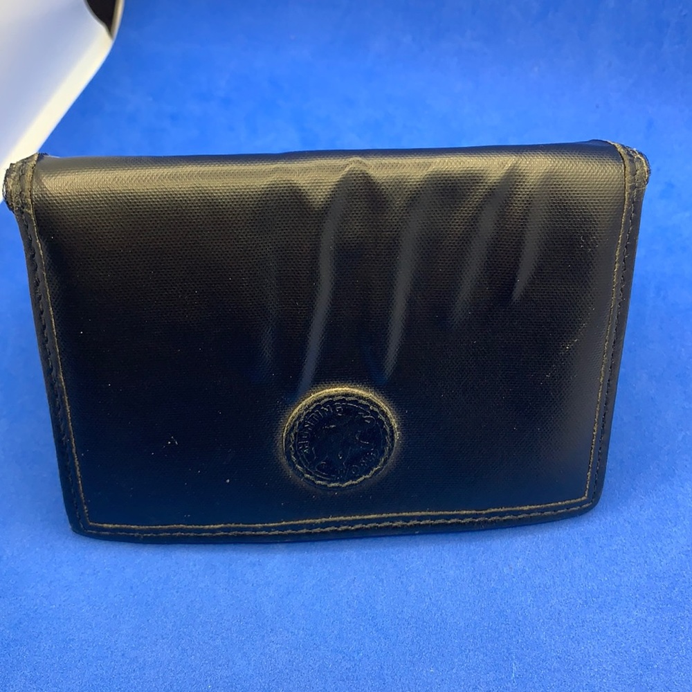 Hunting World black rugged nylon & soft leather card holder wallet